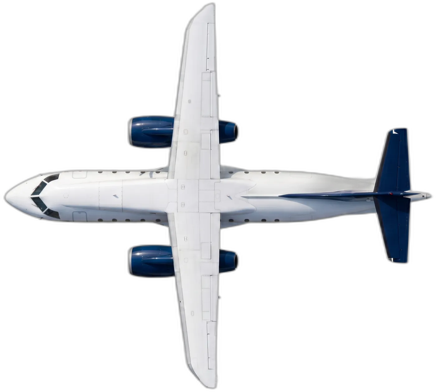 An Advanced Air Dornier 328JET seen from directly above