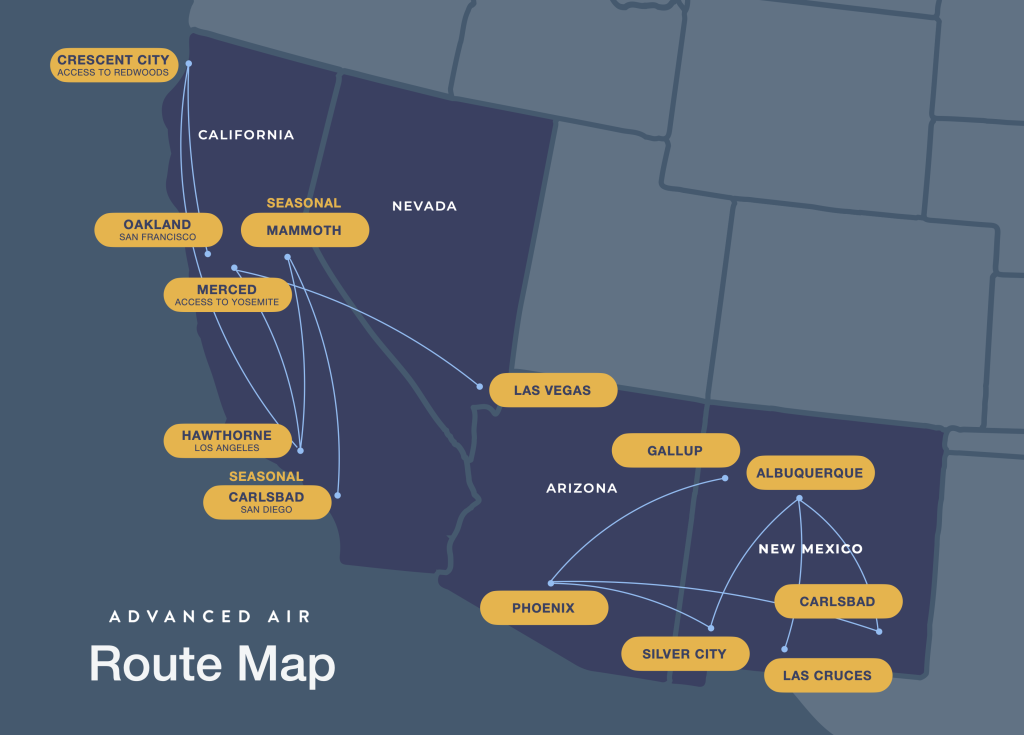 Route map advanced air